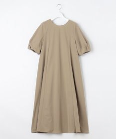 UNFILO 【撥水/シワになりにくい】FINE MOVE ランタンスリーブワンピース