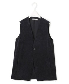 ICB 【洗える】ストレッチスエード ジレ