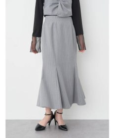 earth music&ecology ピンストライプマーメイドスカート