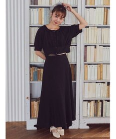 earth music&ecology ジャガードフレアスカート