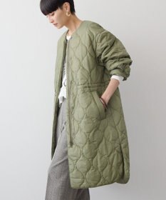 AMERICAN HOLIC 軽ポカノーカラーキルティングロングコート