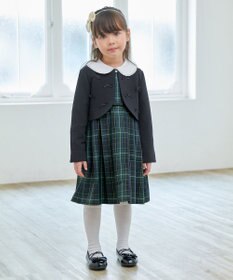 ANY KIDS チェック柄ジャンパースカート