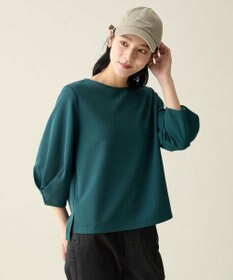 ANY コンフォータブル袖タックブラウス