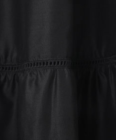 自由区 L 【カタログ掲載・接触冷感・洗える】エンブロイダリーローンティアード スカート