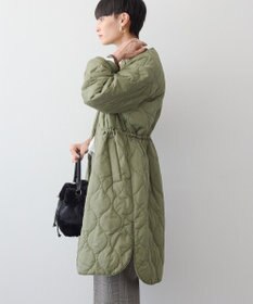 AMERICAN HOLIC 軽ポカノーカラーキルティングロングコート