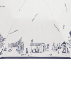 MOONBAT DAKS(ダックス) 晴雨兼用日傘 折りたたみ傘 街並み フワクール生地使用