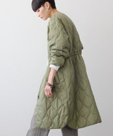 AMERICAN HOLIC 軽ポカノーカラーキルティングロングコート