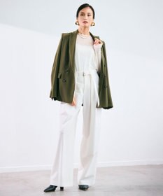 BEIGE， 【洗える】CADDO / シアーウールクルーネックトップス