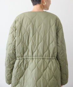 AMERICAN HOLIC 軽ポカノーカラーキルティングロングコート