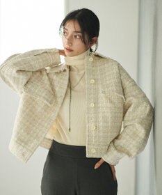 #Newans ツイードブルゾン