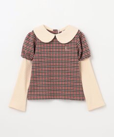 組曲 KIDS 【110-140㎝】チェックジャガード トレーナー