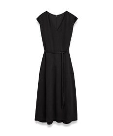 JOSEPH テクスチャードビスコース　ミディドレス