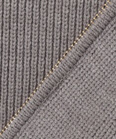 自由区 【洗える】ジップアップニット アウター