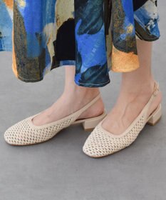INTER-CHAUSSURES 【ANGEL ALARCON】ラウンドトウメッシュバックバンド