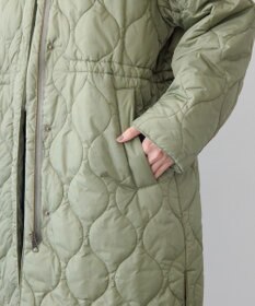 AMERICAN HOLIC 軽ポカノーカラーキルティングロングコート