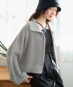 WEGO ダブルジップショートカーデ