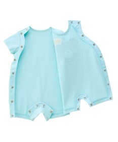 MIKI HOUSE HOT BISCUITS 【70-80cm】カラフルビーンズ フェイスプリント ショートオール