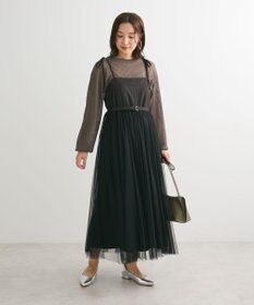 Green Parks ・ＥＬＥＮＣＡＲＥ　ＤＵＥ　チュールドッキングワンピ