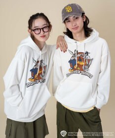 WEGO 【ユニセックス着用ITEM/裏起毛】LOONEYTUNESグラフィックプルオーバー