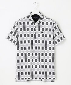 23区GOLF 【MEN】【吸水速乾/UVカット】フィールドチェック柄ポロシャツ