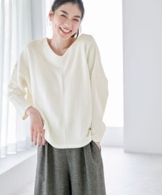 ANY 【洗濯機可能】Vネックニットソー