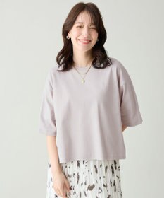 ANY 【Sサイズあり】オーガニックコットンスムース5分袖Tシャツ