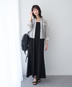 YECCA VECCA 【2点SET】ミリタリーシアーシャツセットキャミワンピース