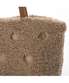 UNBILLION cachecache ドット刺繍ボアミニトートバッグ