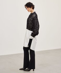 BEIGE， 【洗える】ROUBINE / リブニットパンツ