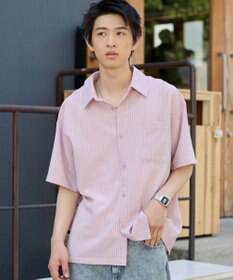 WEGO クロップドSSサッカーストライプシャツ