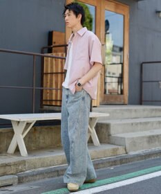 WEGO クロップドSSサッカーストライプシャツ