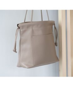 MIYABIYA La quoh with kirakaracho　角つなぎ ソフトレザー ミディアムトート