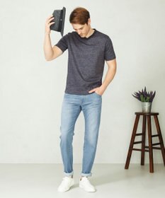 JOSEPH ABBOUD 【吸水速乾】リネンハニカムTシャツ