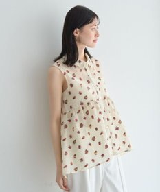 YECCA VECCA シアージャガードペプラムブラウス