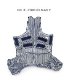 PET PARADISE Lee ヒッコリー オーバーオール  小型犬
