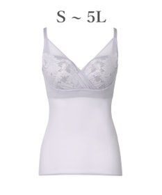 BRADELIS New York 【BRADELIS NewYork peace/接触冷感 ノンワイヤー】綿さらタッチ!ナチュラルフィットブラキャミ25 ブラデリス 補正 下着 カップ付き ブラトップ キャミソール