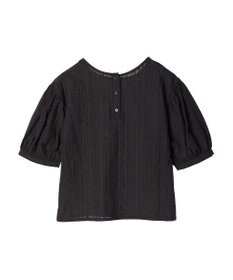 earth music&ecology 刺繍パフスリーブブラウス