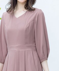 Tiaclasse L 【洗える】大人の洗練ドレープワンピース