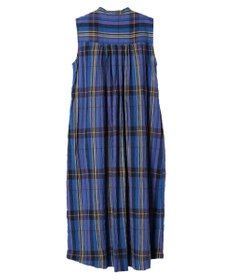 earth music&ecology 綿ＰＵクレープワンピース（ｃｈｅｃｋ柄）