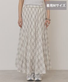 AMERICAN HOLIC 【選べる丈】チェックシアープリーツスカート