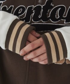 WEGO 【ユニセックス着用ITEM/MLサイズ展開】サガラワッペンスウェットスタジャン