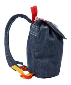 MIKI HOUSE HOT BISCUITS 顔ドン デニム ベビーリュック