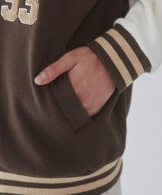 WEGO 【ユニセックス着用ITEM/MLサイズ展開】サガラワッペンスウェットスタジャン