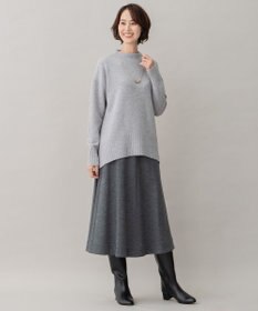 自由区 ウールジャージー フレアシルエットスカート