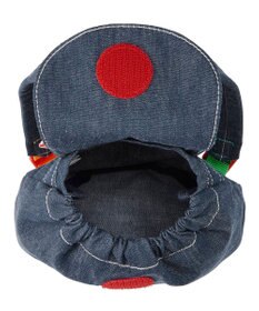 MIKI HOUSE HOT BISCUITS 顔ドン デニム ベビーリュック