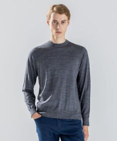 JOSEPH HOMME ウォッシャブルメリノ　クルーネックニット ライトグレー系