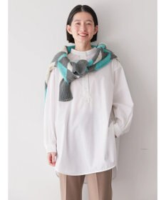 AMERICAN HOLIC イージーケアバンドカラーシャツチュニック