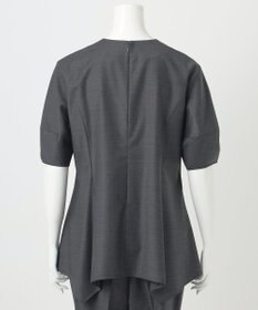 23区 L 【R(アール)】ウールトロストレッチ ランタンスリーブブラウス