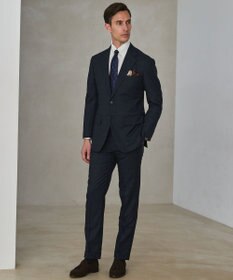 GOTAIRIKU 春夏向け【形態安定】SUMMERPREMIUMPLEATS_スナップダウンカラー _織柄_ 長袖ドレスシャツ(25年モデル)