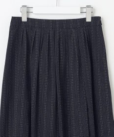 J.PRESS LADIES L 【洗える】ドットデシンプリント タック スカート